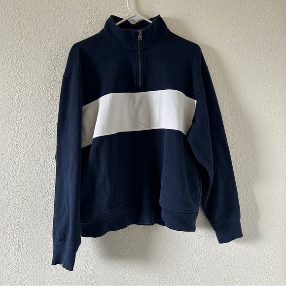 Old Navy Popover Sweater Women’s Large 1/3 Zip Preppy Lounge Cozy - Picture 1 of 9